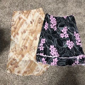 2 skirts both size small